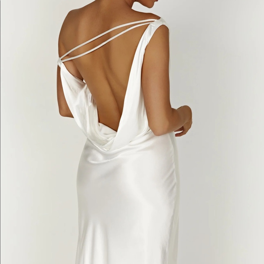 *SOLD* Meshki Yvette Satin Dress - Picture 3 of 4